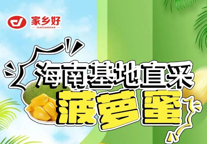 【家鄉(xiāng)好超市】新品推薦 | 海南基地直采菠蘿蜜 苞大肉厚 果肉Q脆 美味香甜又有營(yíng)養(yǎng)~~